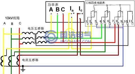 電壓互感器接線圖